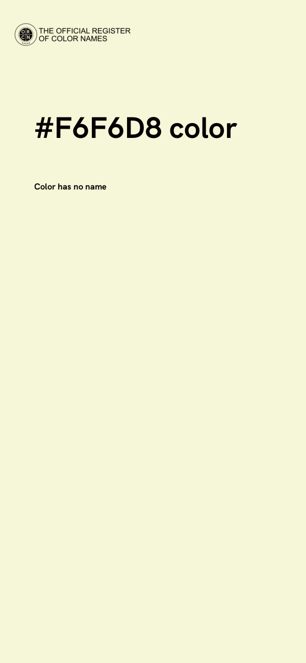 #F6F6D8 color image