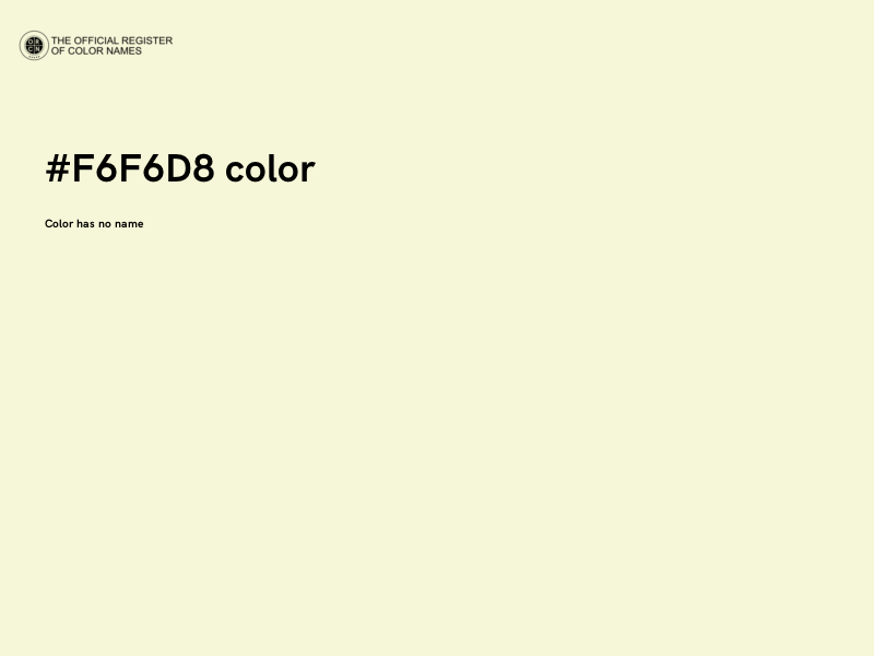 #F6F6D8 color image
