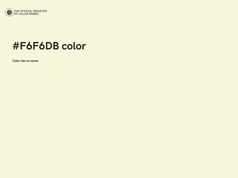 #F6F6DB color image