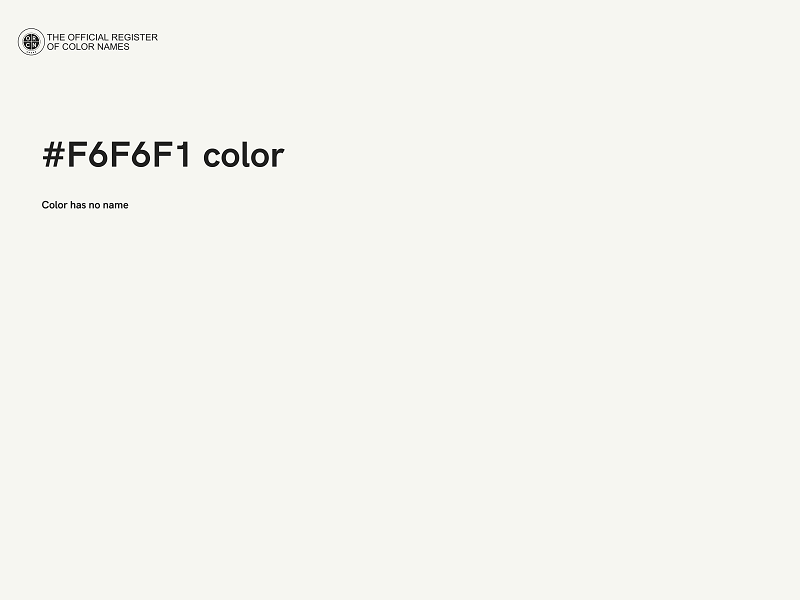 #F6F6F1 color image