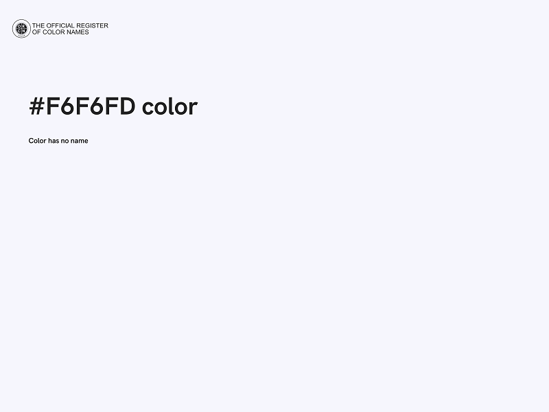 #F6F6FD color image