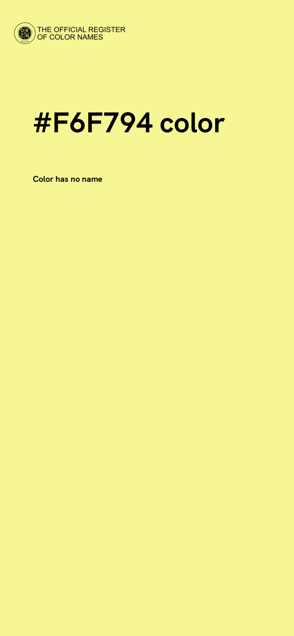 #F6F794 color image