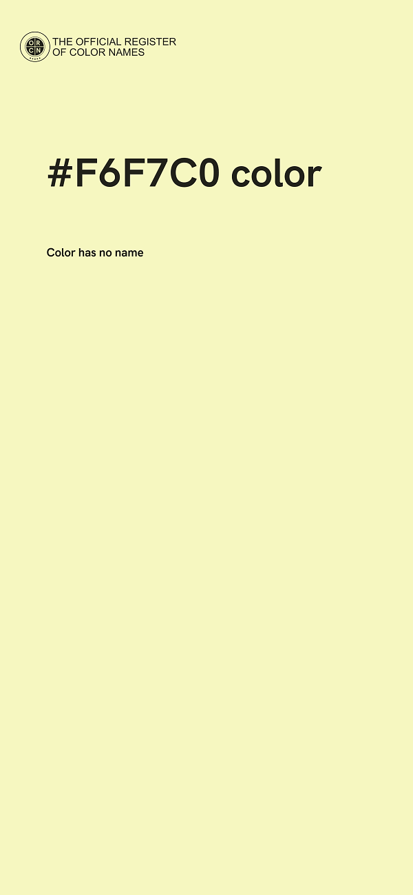 #F6F7C0 color image