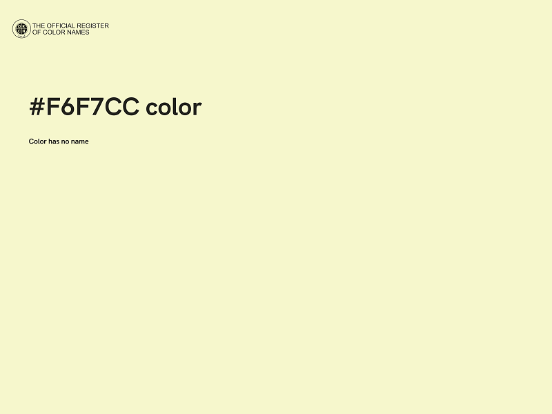 #F6F7CC color image