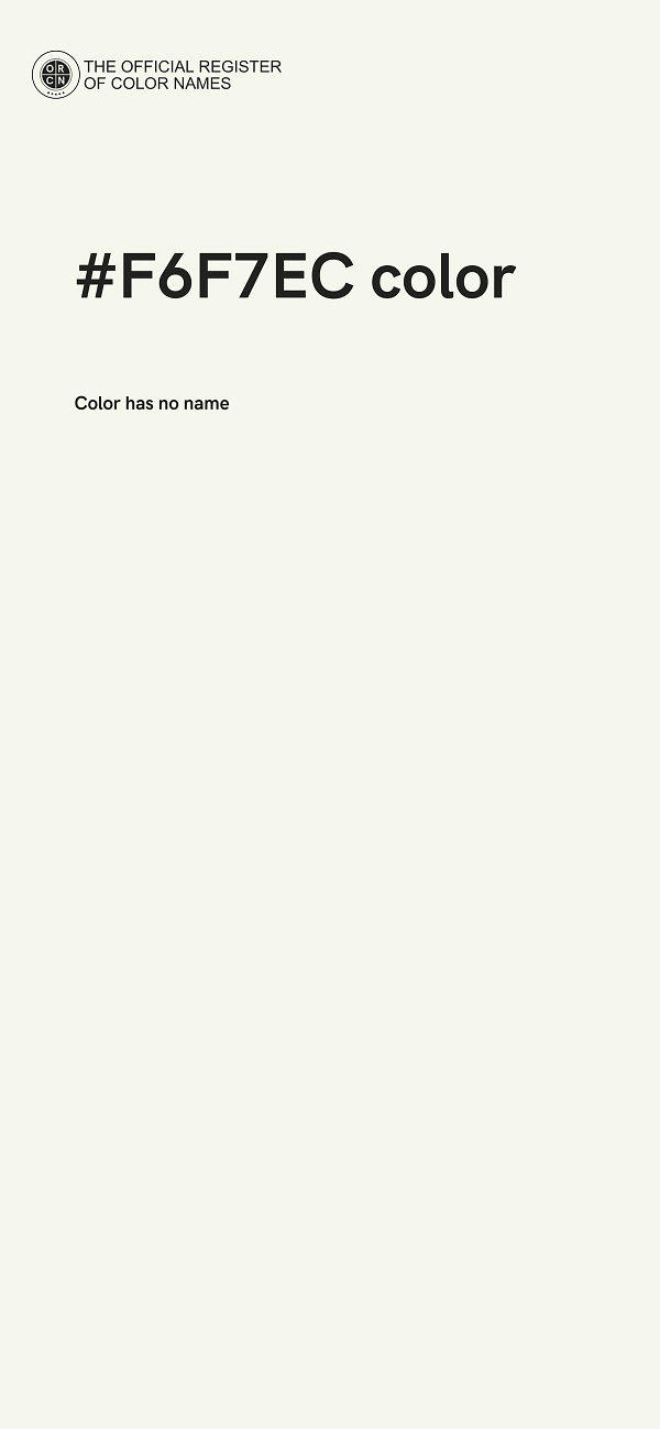#F6F7EC color image