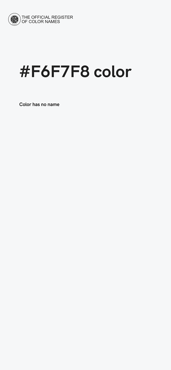 #F6F7F8 color image