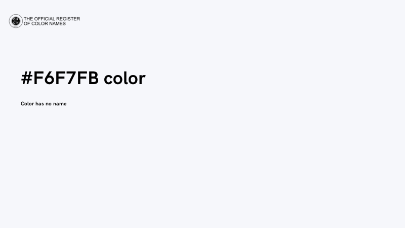 #F6F7FB color image