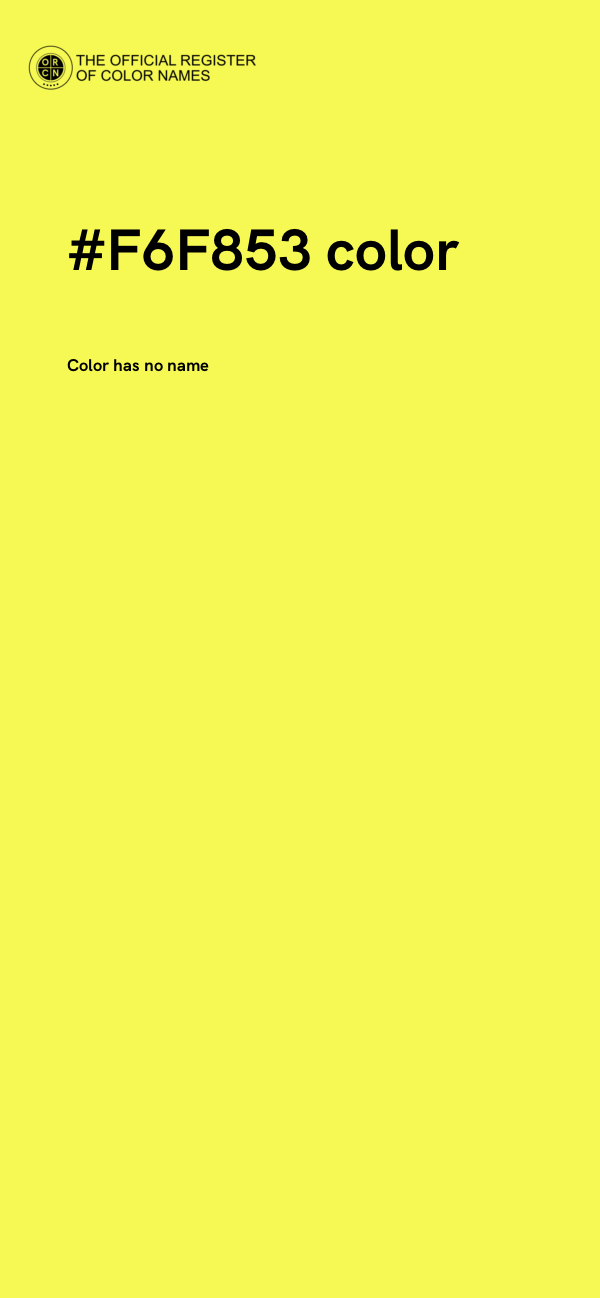 #F6F853 color image