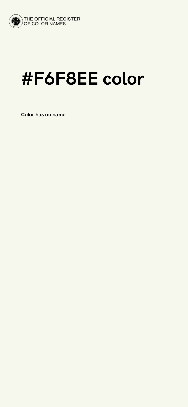 #F6F8EE color image
