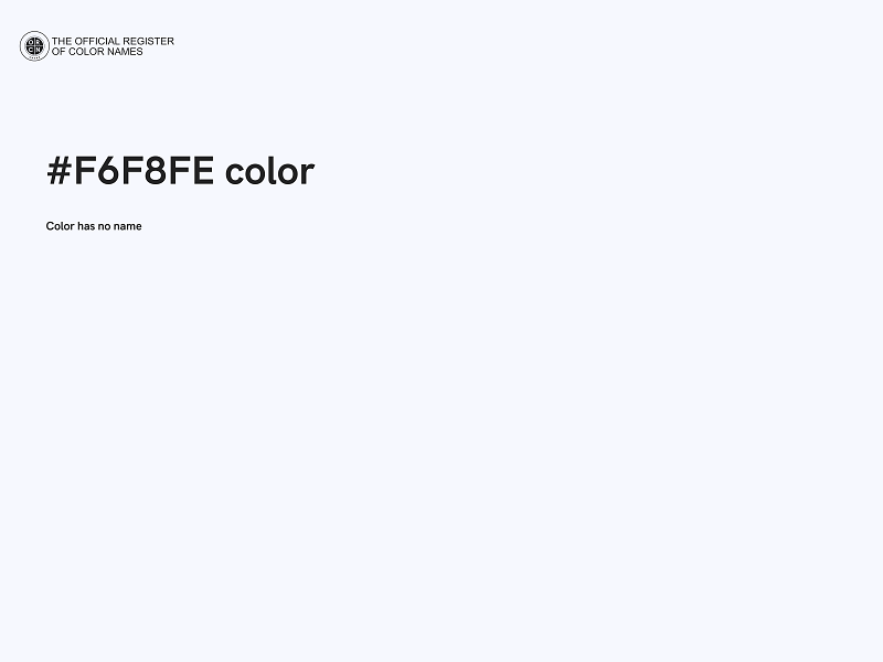 #F6F8FE color image