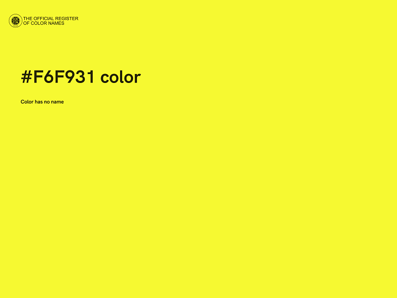 #F6F931 color image