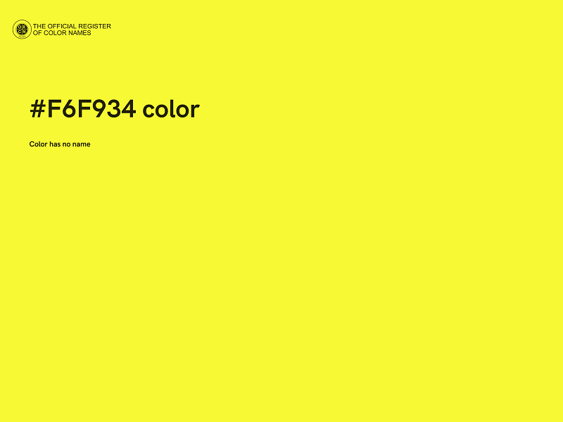 #F6F934 color image