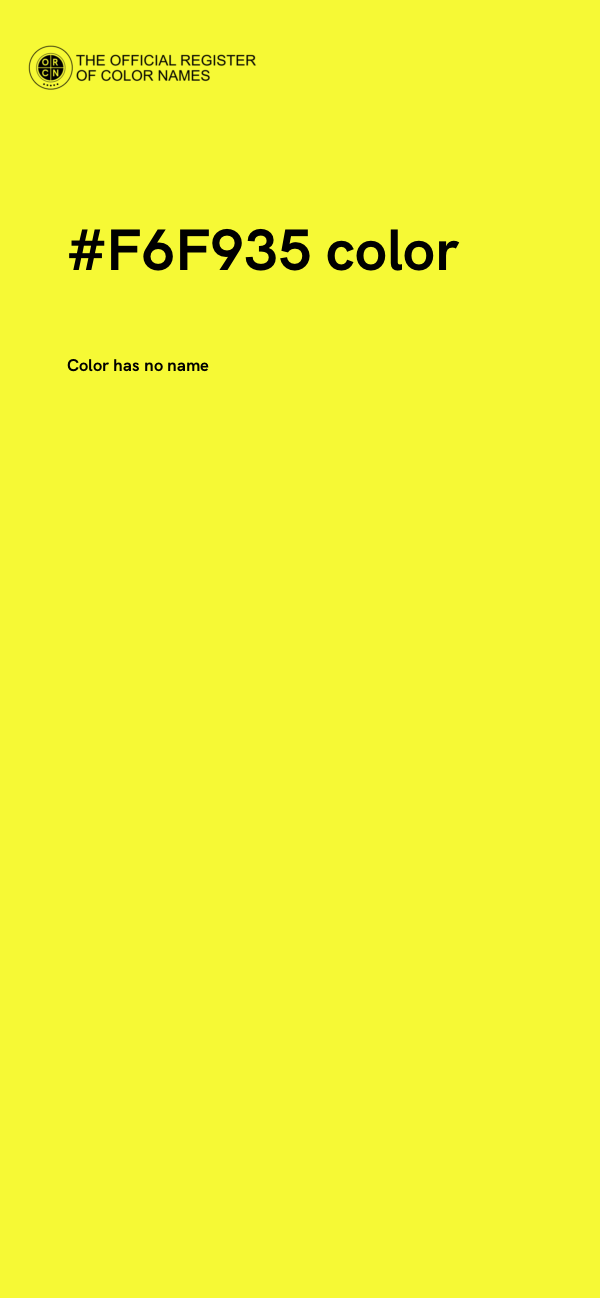 #F6F935 color image