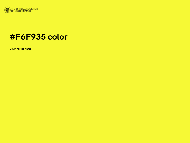 #F6F935 color image