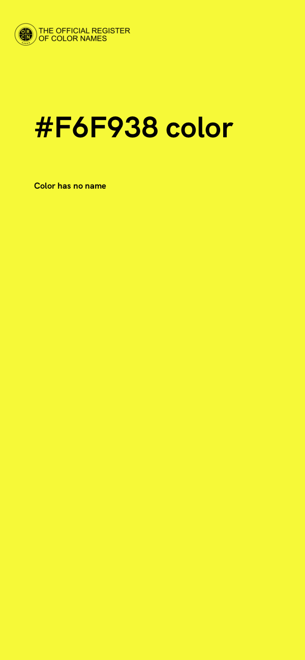 #F6F938 color image