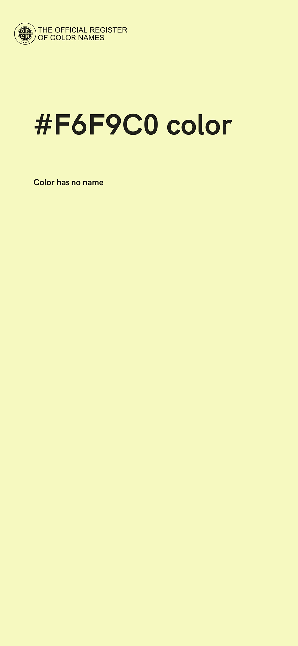 #F6F9C0 color image