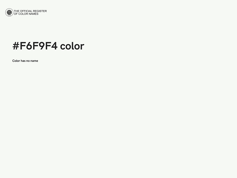 #F6F9F4 color image