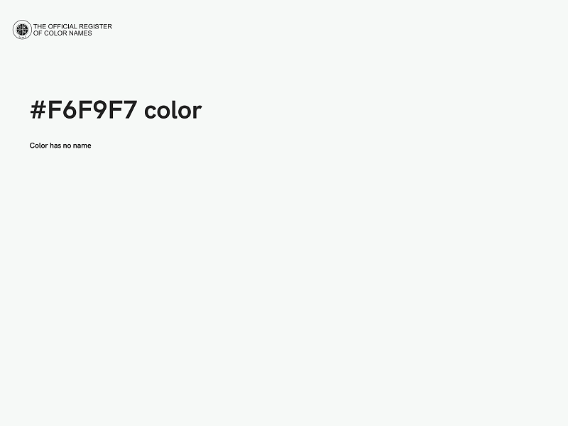 #F6F9F7 color image