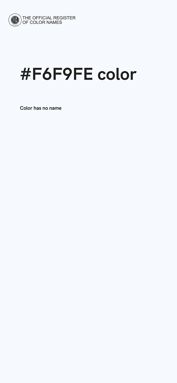 #F6F9FE color image