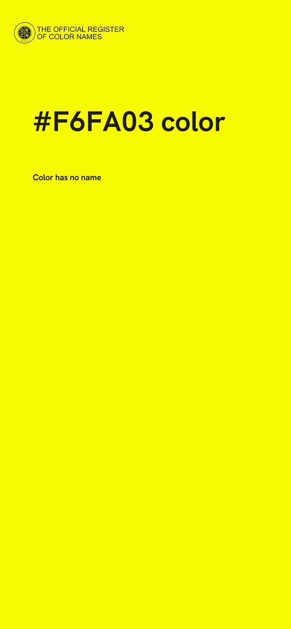 #F6FA03 color image