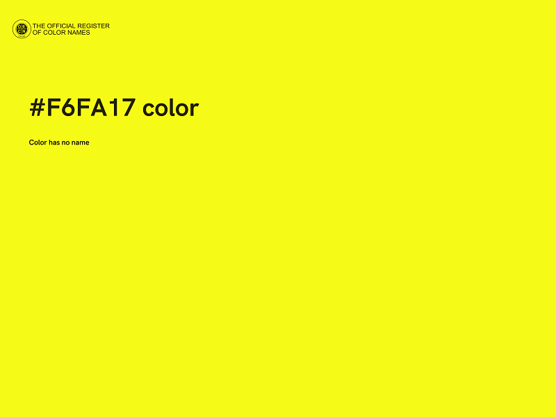 #F6FA17 color image