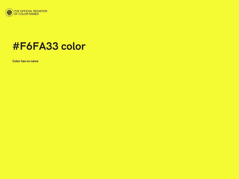 #F6FA33 color image