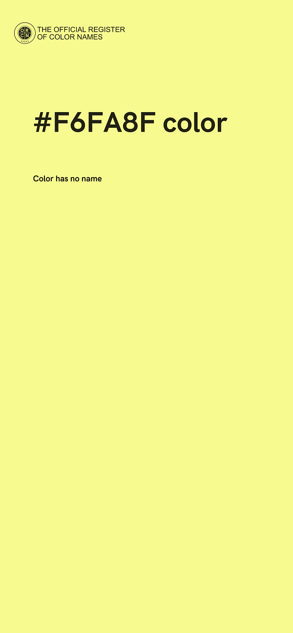 #F6FA8F color image