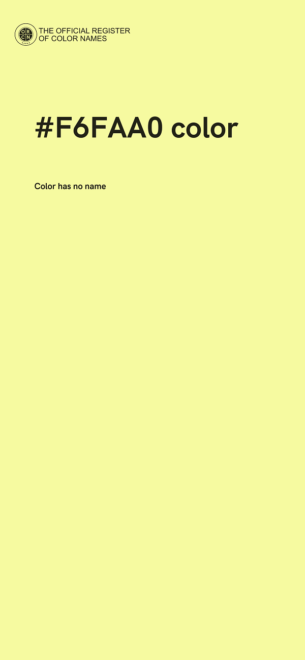 #F6FAA0 color image