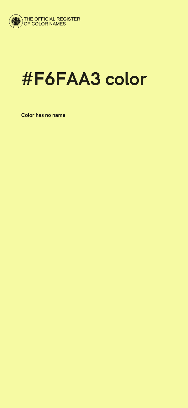 #F6FAA3 color image