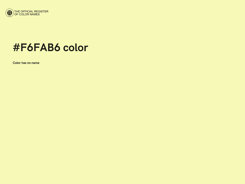 #F6FAB6 color image