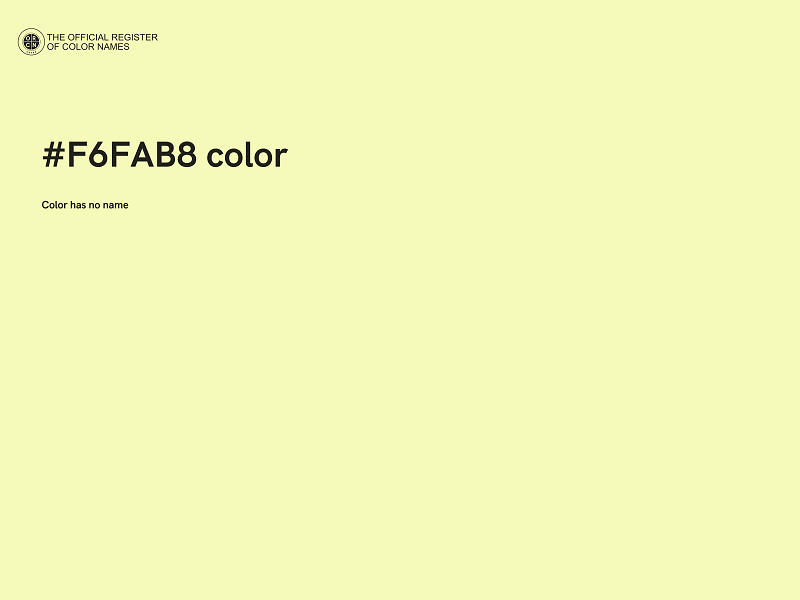 #F6FAB8 color image