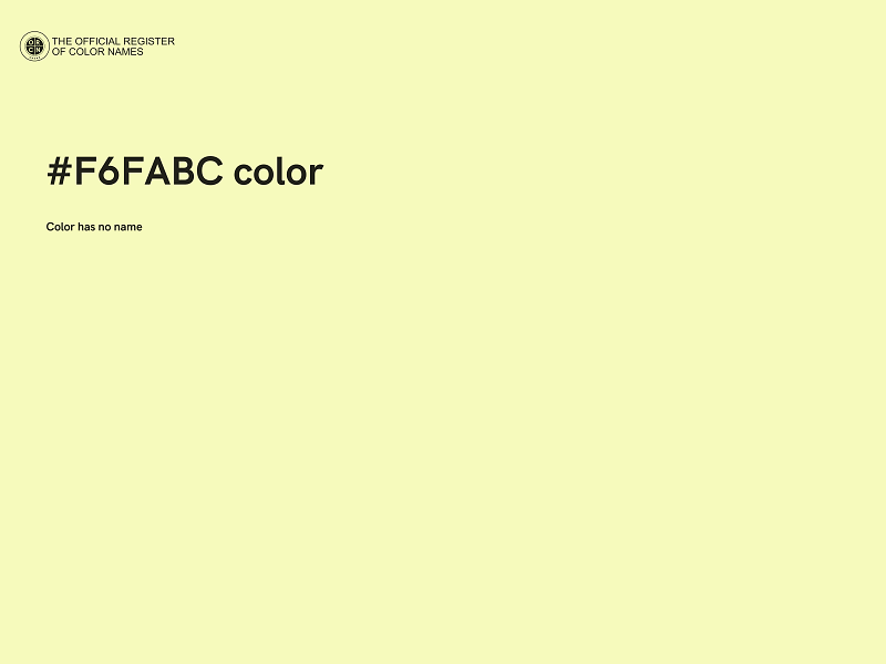 #F6FABC color image