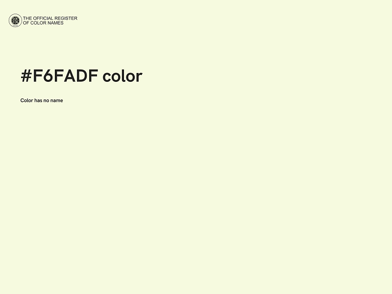 #F6FADF color image