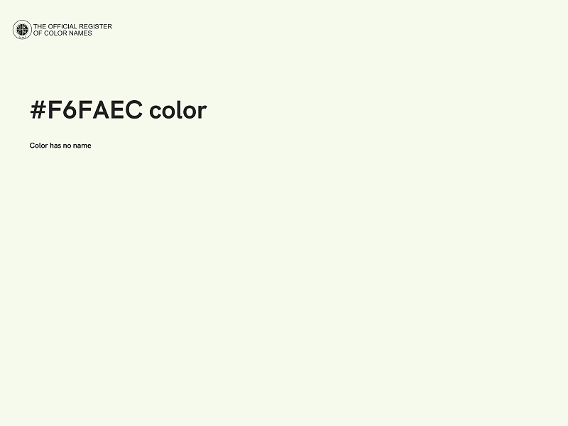 #F6FAEC color image