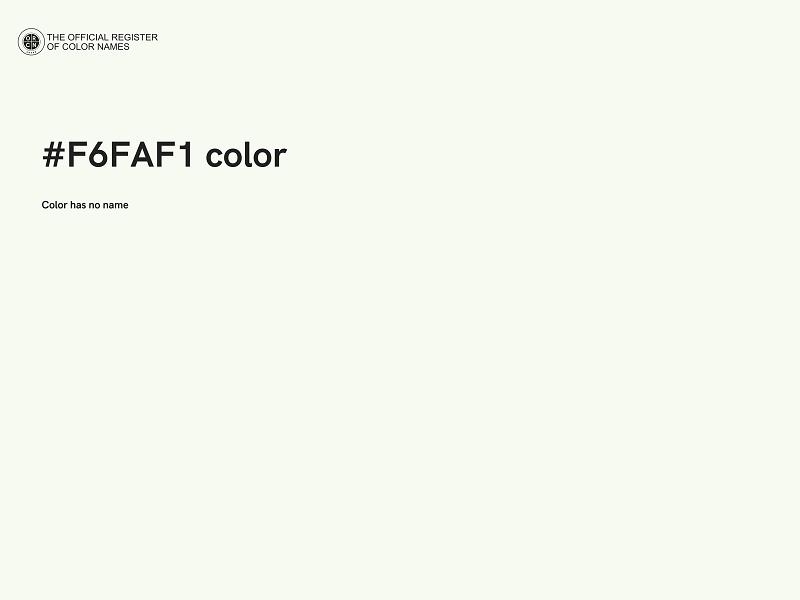 #F6FAF1 color image