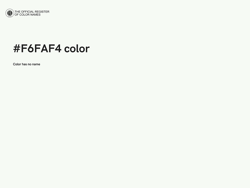 #F6FAF4 color image