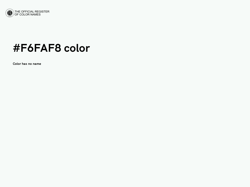 #F6FAF8 color image
