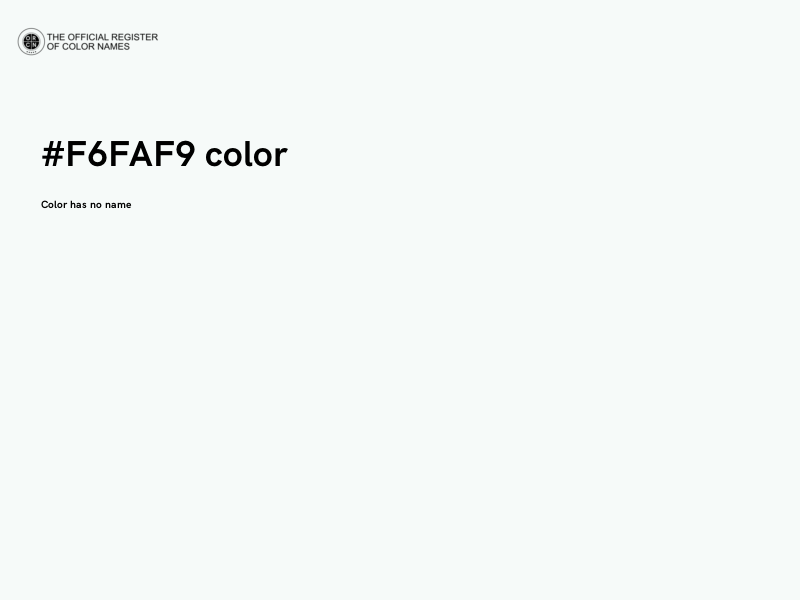 #F6FAF9 color image
