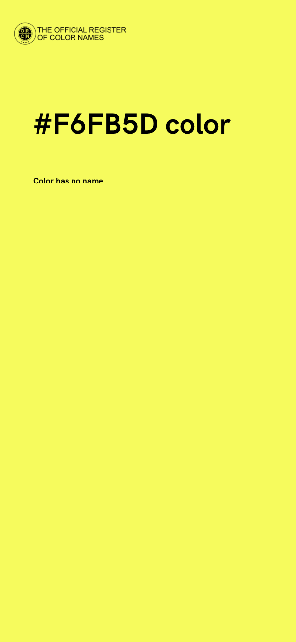 #F6FB5D color image