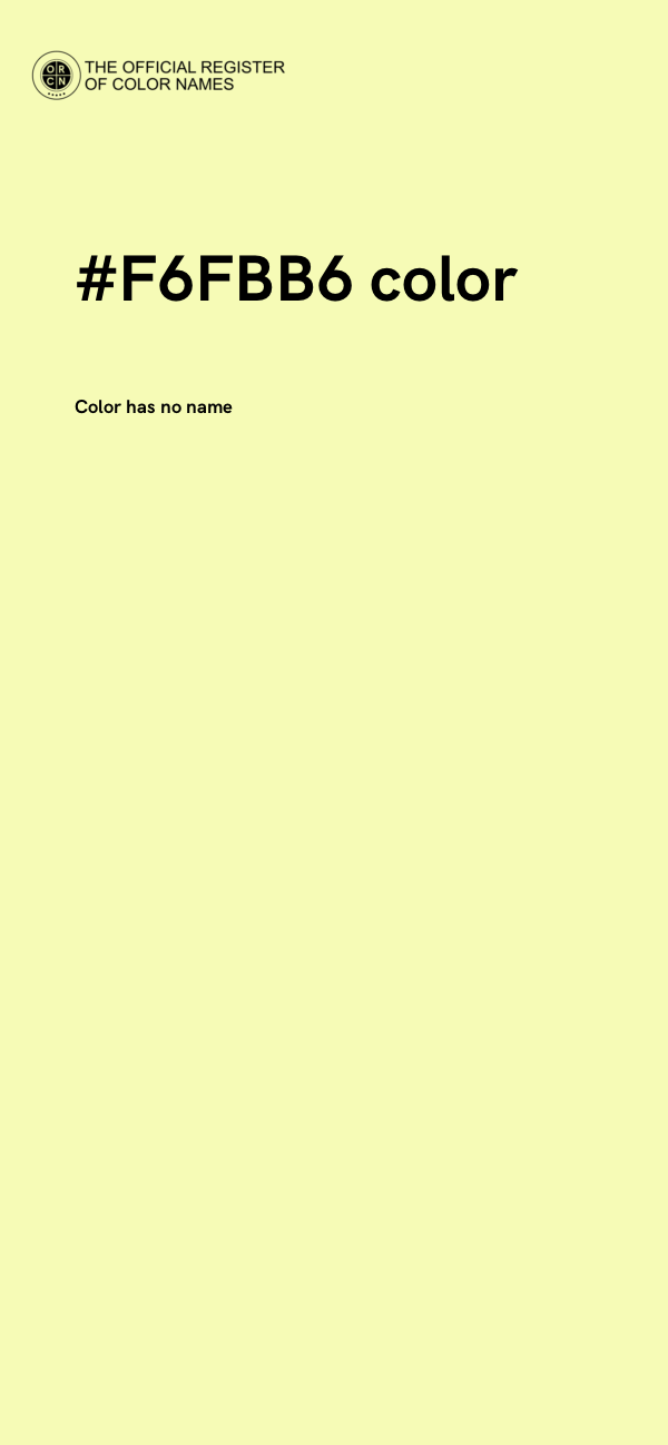 #F6FBB6 color image