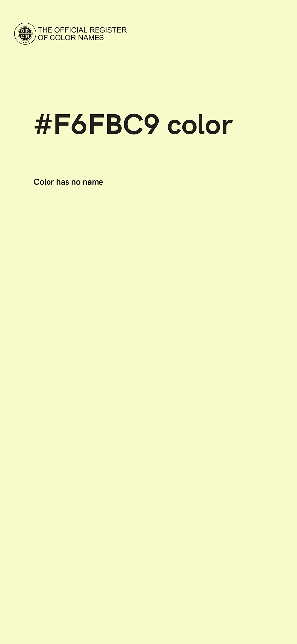#F6FBC9 color image