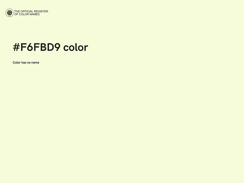 #F6FBD9 color image