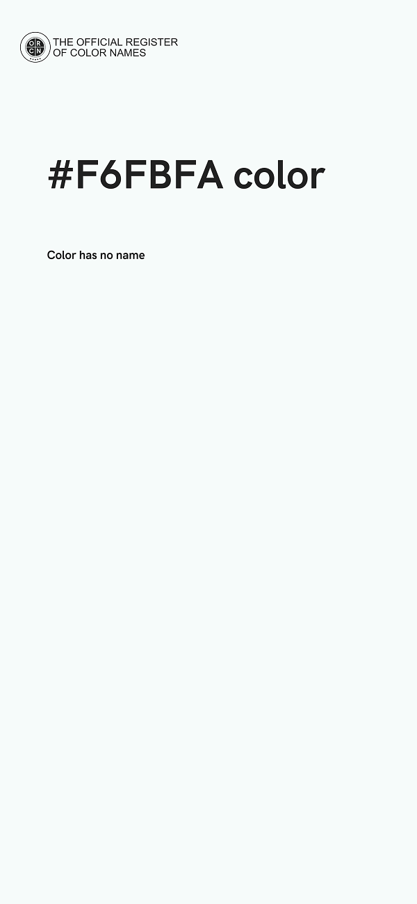 #F6FBFA color image