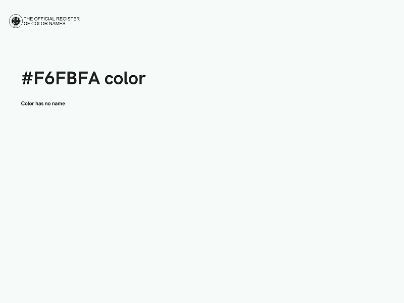 #F6FBFA color image