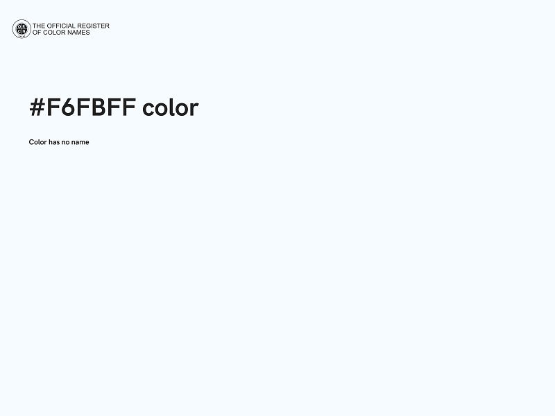 #F6FBFF color image