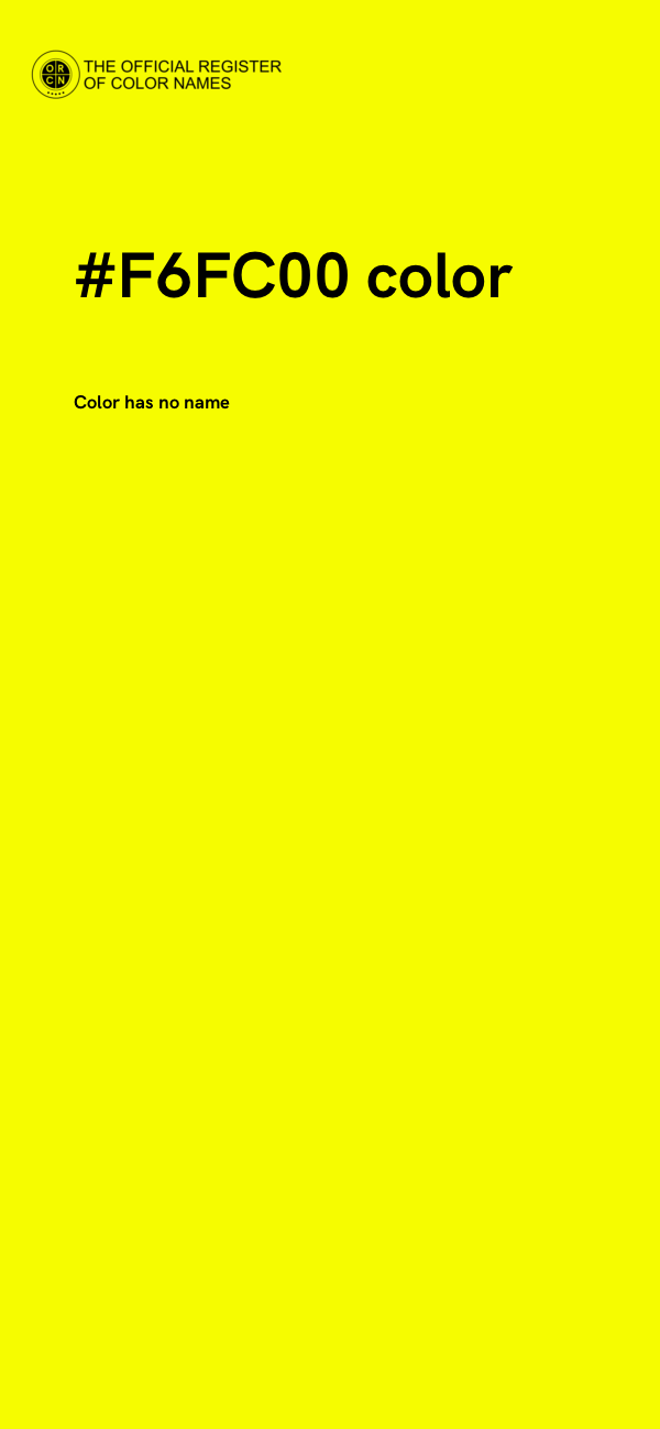 #F6FC00 color image