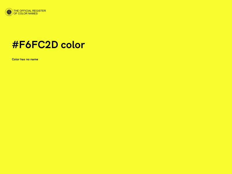 #F6FC2D color image