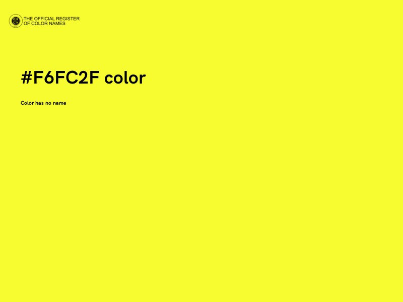 #F6FC2F color image