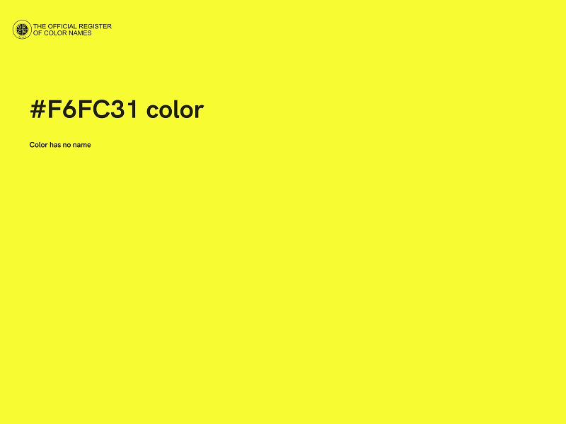 #F6FC31 color image