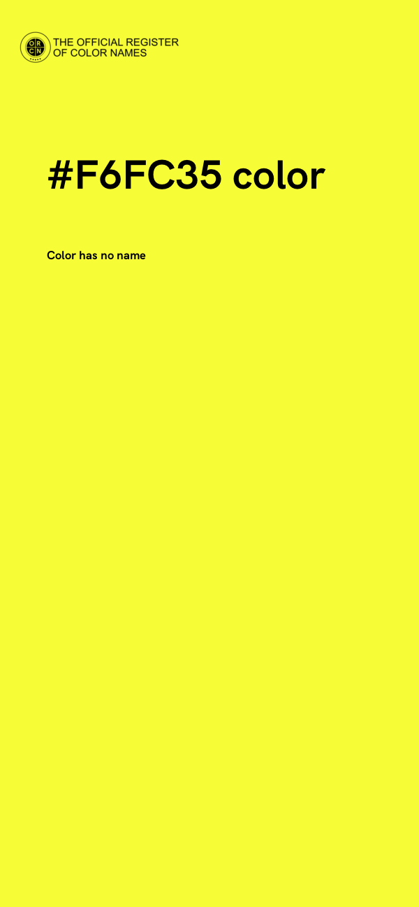 #F6FC35 color image